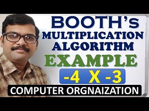 Booth's Multiplication algorithm with example (-4 x -3) || Computer Organization || CO || CA || COA