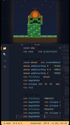 I asked Claude to draw a monkey riding a Creeper... 🐒💚