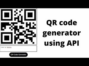 QR code generator using JavaScript | QR code generator API