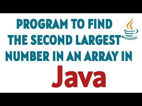 Java program to find the second largest number in an array | Java tutorials