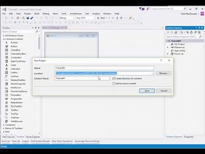 Visual Basic .Net Tutorial 1 - Projects and Solutions