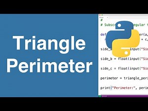 Perimeter Of A Triangle | Python Example