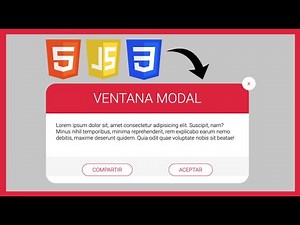 🔴Cómo CREAR una VENTANA MODAL en HTML, CSS y JAVASCRIPT 😱