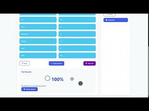 Matching Type Test Using HTML, CSS and JavaScript with Source Code