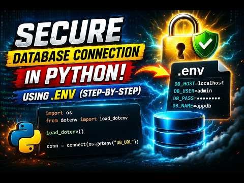 How to Secure Database Connection String in Python in (.env) file