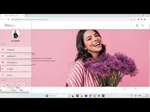 Creating a Stunning Flower Shop Website: HTML, CSS, JS, PHP & MySQL Demo