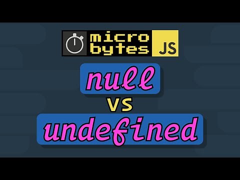 JavaScript Null vs Undefined - #JavaScriptJanuary