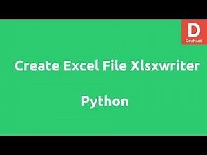 Create Excel file with Python and XlsxWriter