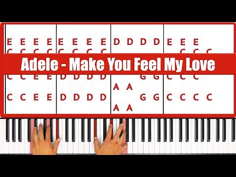 Make You Feel My Love Adele Piano Tutorial Instrumental