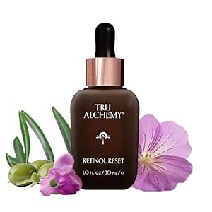 Tru Alchemy Retinol Reset Revitalizing Retinol Serum for face - Wrinkle Appearance Serum & Cream for Face w/Bakuchiol, Niacinamide for Overnight Renewal w/Long-Term Radiance - 1 fl oz