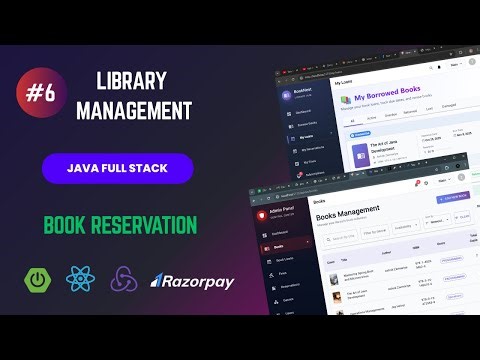 Library Management System Java Full Stack | Book Reservation - 2026