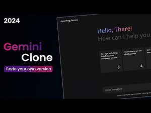 Let's Code Google Gemini Using Vanilla JavaScript and Gemini Free API - Gemini Clone In JavaScript