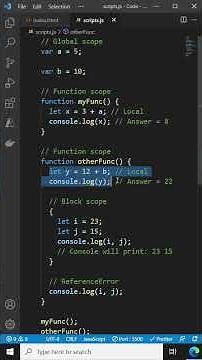 JavaScript scopes explained - JavaScript Tutorial for Beginners