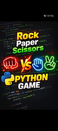 Build a fun rock 🪨 paper 📜 scissor ✂️ game using python #coding #programminglanguage #python #code