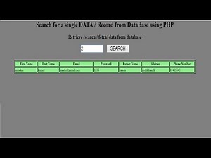 How to retrieve a single data/record from database using php mysql