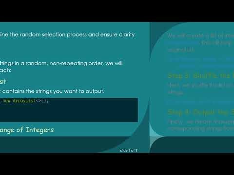 How to Generate Non-Repeating Random Strings from a List in Java