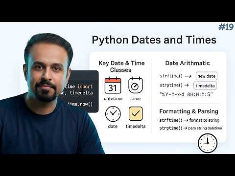 Python Dates & Times Tutorial: datetime, timedelta, Formatting & Timezones For AI/ML