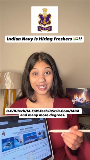 Dhruvi khandelwal on Instagram: "📌 Follow & comment “Navy” and i’ll directly send you the link 🙌🏻 Don’t forget to follow @dhruvii.codes for more helpful videos💕 [ Navy , Placements, internships, jobs, job referrals, projects, IT Jobs, Software Jobs, Students, Engineering , Degree Students, Python , Java , Coding , Coding Jobs , Courses, Career development ]"