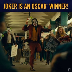 You heard that right, 'Joker' is an Oscar Winner for Best Original Score and Best Actor! | MOVIECLIPS