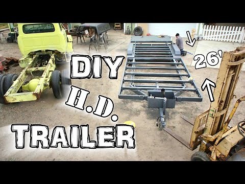 Building a 26ft utility trailer from scratch