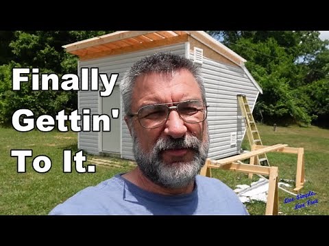 Installing Shed Siding Pt 1