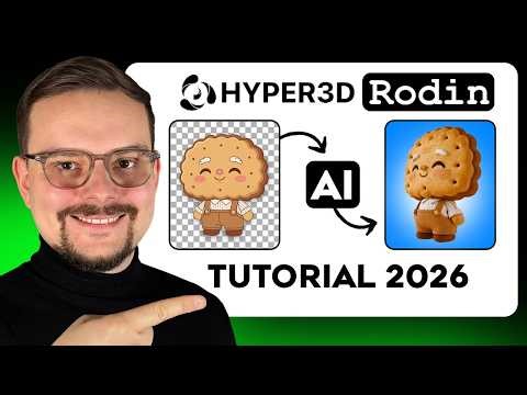 Hyper3D Rodin Tutorial - 2026 | How to Convert an Image into a 3D Model
