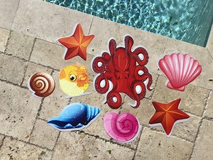 Removable Pool Decals: Underwater Sea Life Decorations Set - Etsy