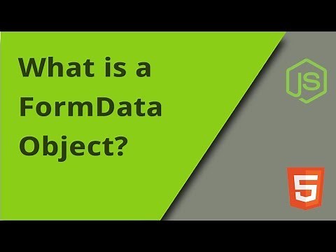 What is a FormData Object