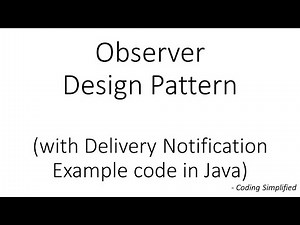 Observer Design Pattern in Java