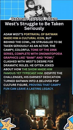 Batman 1966 Adam West’s Struggle to Be Taken Seriously #Batman1966 #ClassicTV #1960sTV