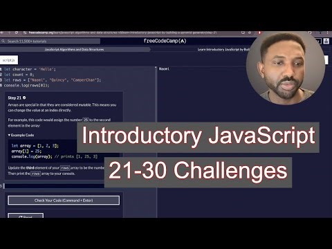 Step-by-Step FreeCodeCamp JavaScript Tutorial: 21-30 Easy Beginner Challenges!
