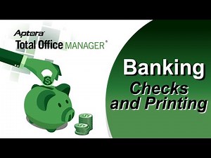 How to Create and Print Checks in Total Office Manager