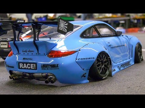GREAT RC DRIFT CARS IN DETAIL AND MOTION!! RC MODEL DRIFT RACE CARS IN SCALE 1:10