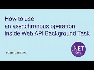 How to use an asynchronous operation inside Background Task