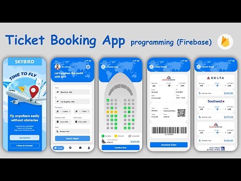 Ticket Booking app Android Studio Project with Firebase & Java - android studio Koala