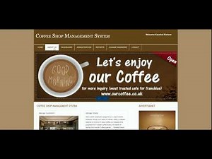 Coffee Shop Management System | PHP and MySQL Project Source Code | PHP MySQL CRUD Project