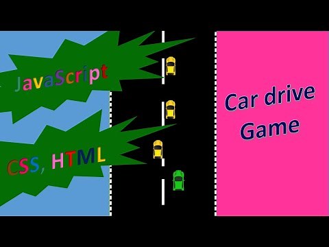 Car racer game with JavaScript in HTML Canvas