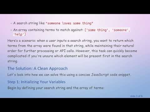 Split String Dynamically Using Array Elements in JavaScript