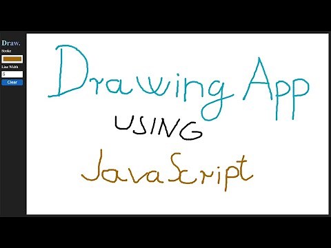 Create a simple drawing app using javascript and HTML5 canvas