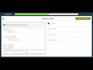 PCAP™ Module 4 Practice Test: Python OOP (34%) – Questions with Explanations