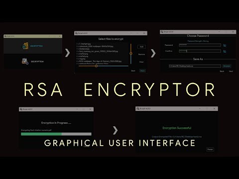 RCrypt: RSA Encryption Software (Graphical User Interface)