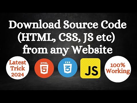 Download Source Code From Website | How to Download Source Code (HTML, CSS & JS etc) of Any Website