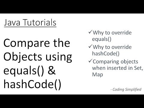 Java - Compare the Objects using equals() & hashCode()