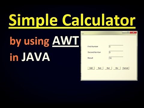 How to Create a Simple Calculator by using AWT in JAVA | College Project in Java