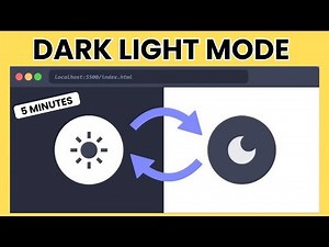 How To Create Dark Mode Toggle Button For Website | HTML, CSS & JS