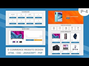 Complete Responsive E-Commerce Website Using HTML - CSS - JavaScript - PHP PDO | Product CRUD