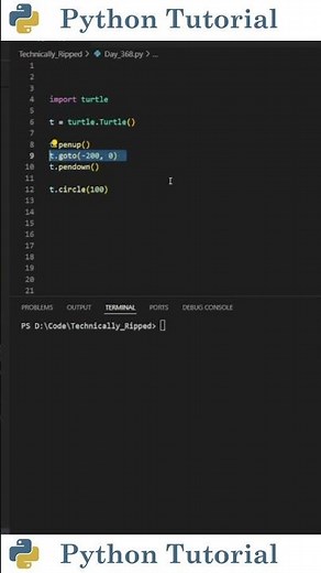 How To Draw A Circle In Python With Turtle | Python Tutorial