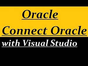 Connect Oracle with Visual Studio