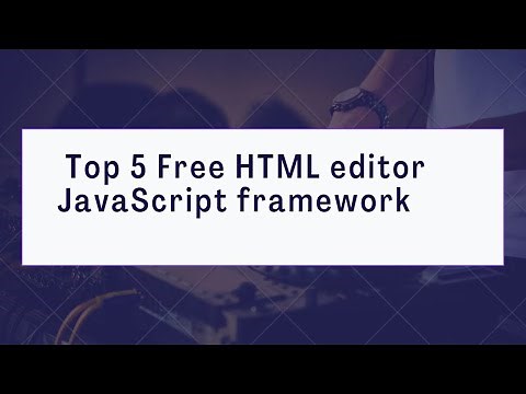 HTML WYSIWYG editor | | Top 5 Free Html editor with JavaScript framework