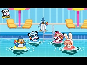プールの授業 先生ごっこ | 水泳教室＆人気動画まとめ連続再生 | 子供向け安全教育 | 赤ちゃんが喜ぶアニメ | 動画 | BabyBus